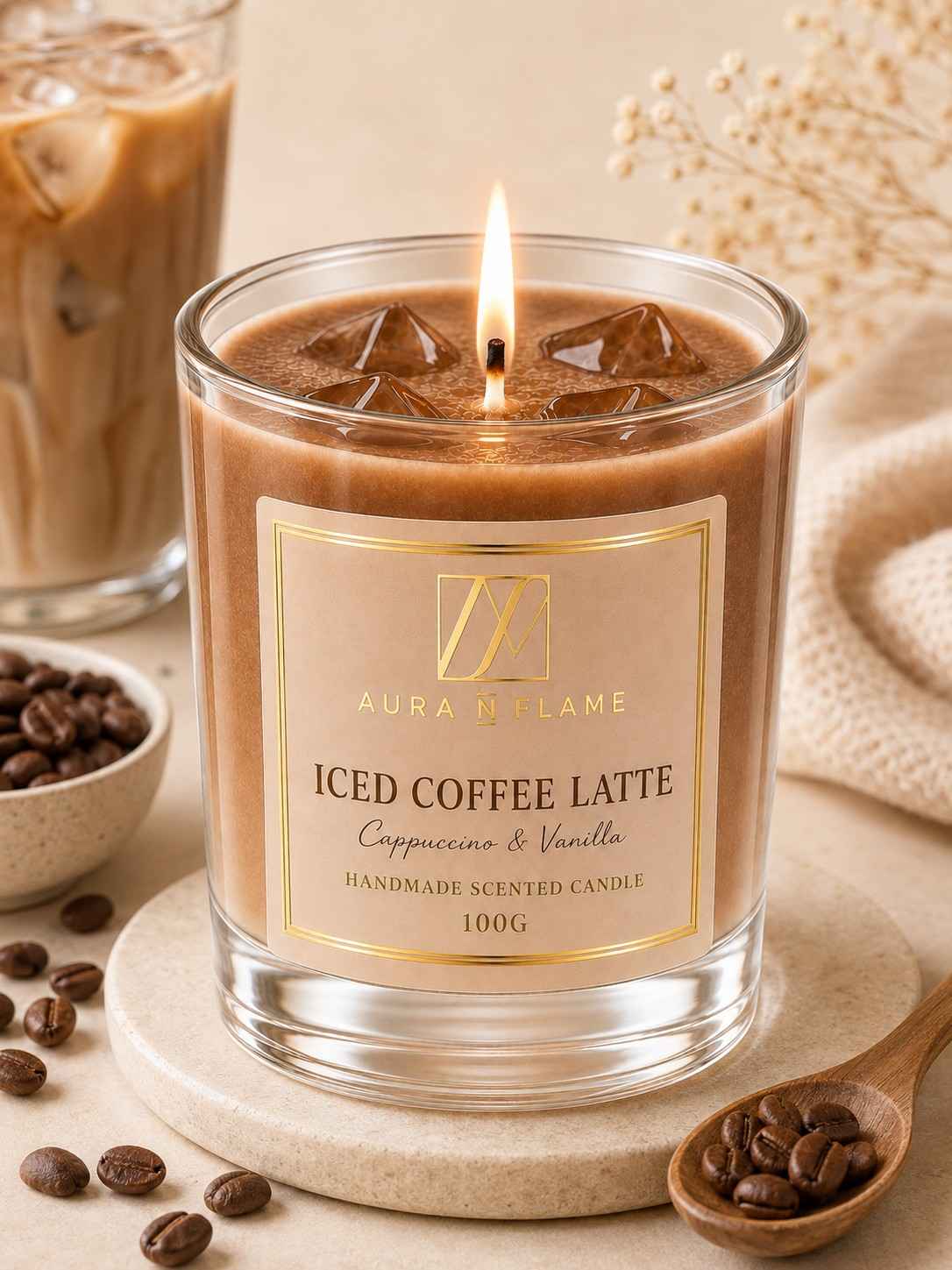 Iced Coffee Latte Candle
