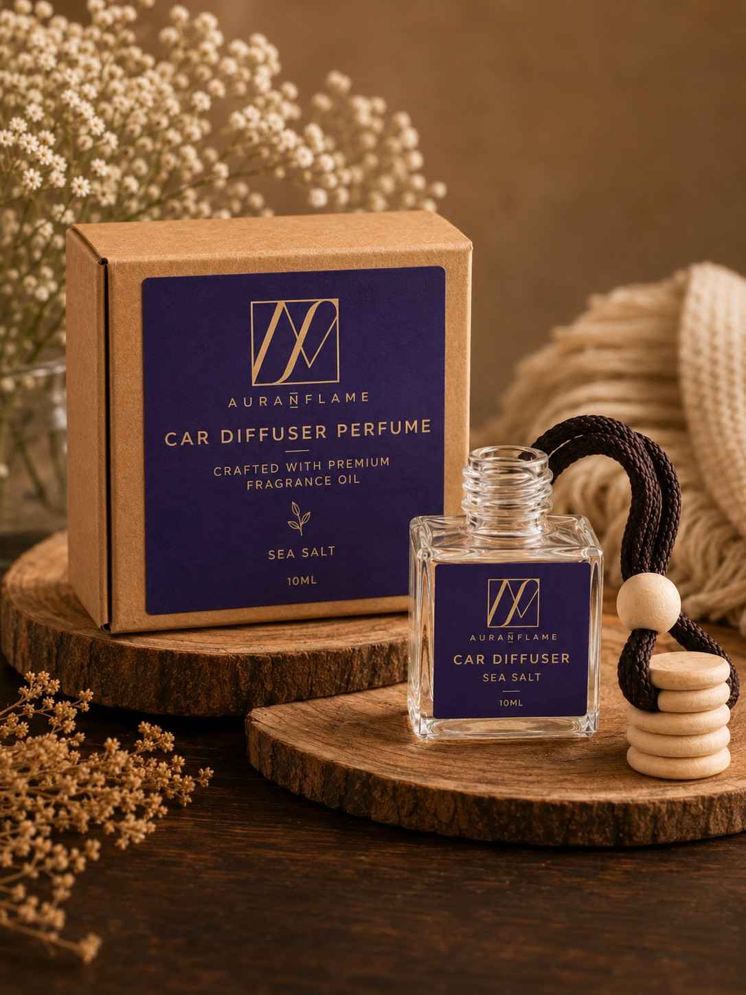 Handcrafted Car Diffuser Perfume in Sea Salt